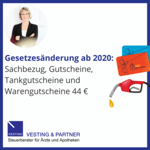 Gesetzesänderung Sachbezug, Gutscheine, Tankgutscheine, Warengutscheine 44 € ab 2020 an Arbeitnehmer, was sie als Arbeitgeber und Mitarbeiter wissen sollten (Nettolohnoptimierung)