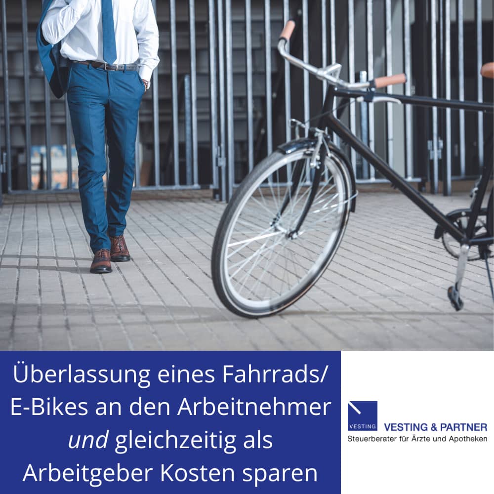 Überlassung eines Dienstfahrrades (E-Bike/Fahrrad) an den Arbeitnehmer und als Arbeitgeber Kosten sparen (Nettolohnoptimierung-mehr Netto)