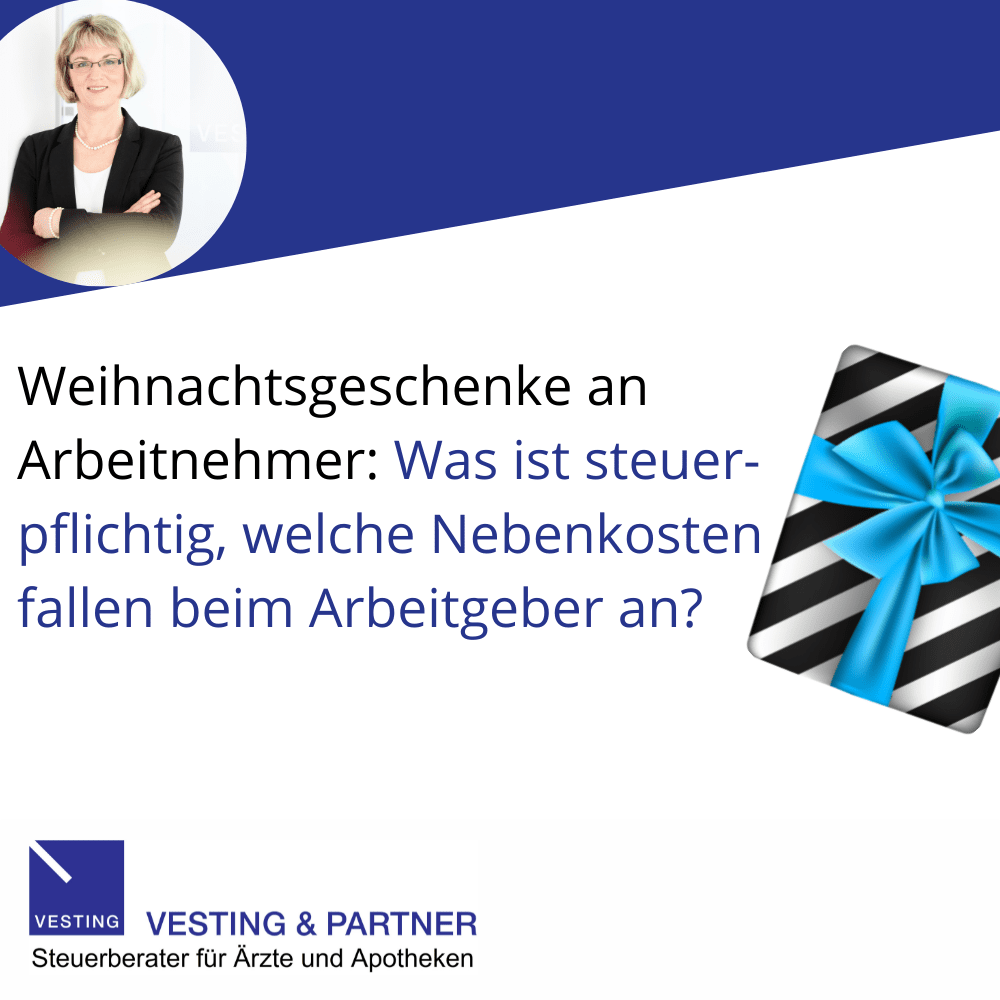 Weihnachtsgeschenke an Arbeitnehmer Was ist steuerpflichtig, steuerfrei, welche Nebenkosten fallen beim Arbeitgeber an